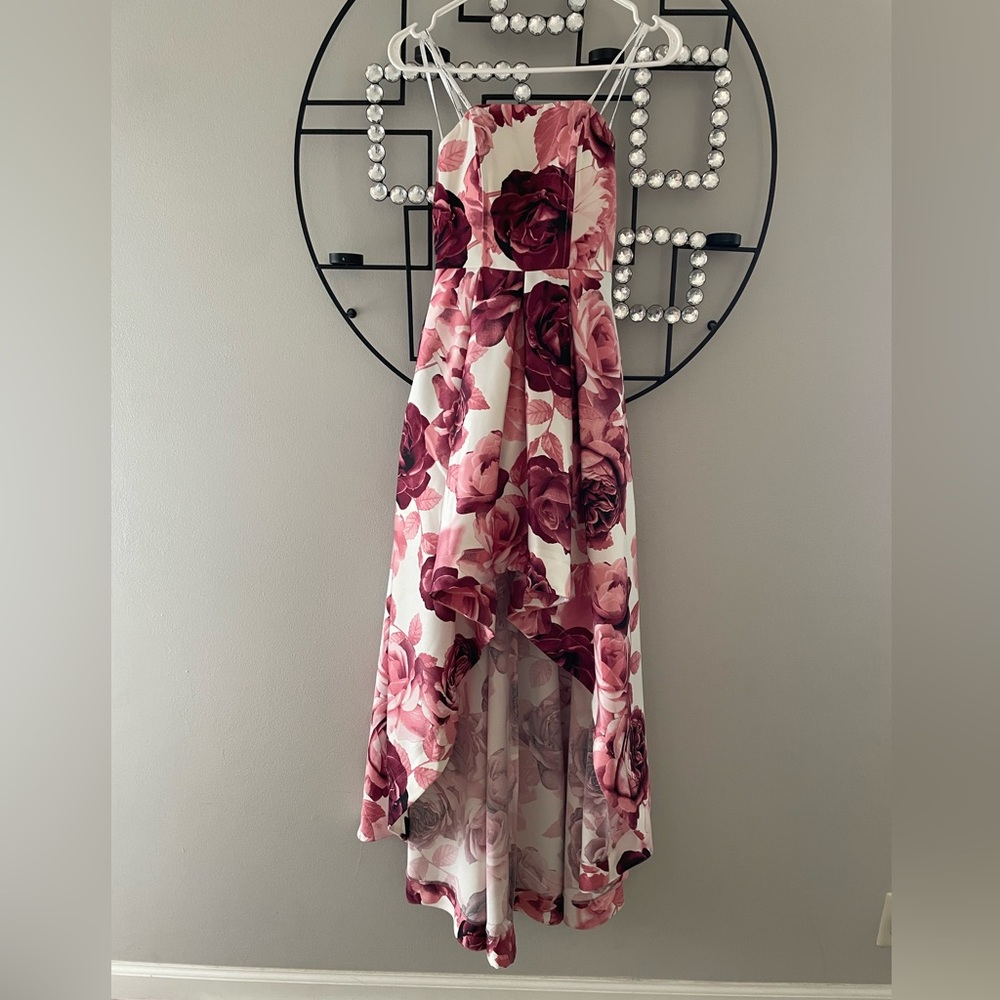 Semi Formal Dress Sz 1 Speechless pink floral prom, recital, any occasion!